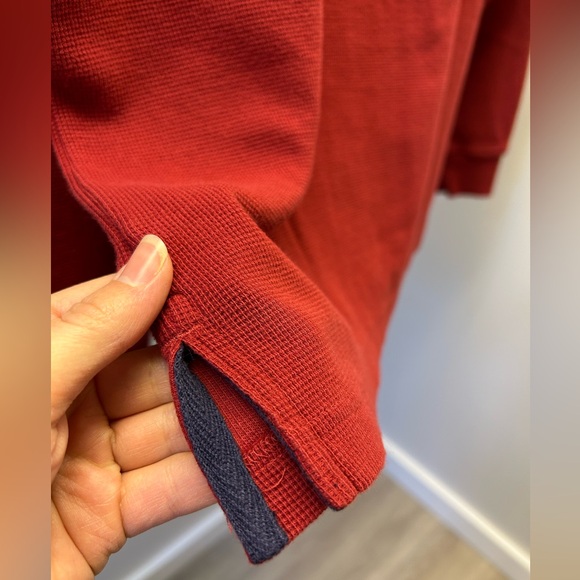 L.L. Bean Men's Waffle Henley Long Sleeve Shirt - Picture 5 of 5